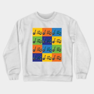 Vintage rainbow  lambretta scooters Crewneck Sweatshirt